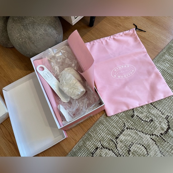 LoveShackFancy x Stubbs and Wootton Rose Bow Slipper in Fuchsia Pink Velvet - Picture 15 of 15